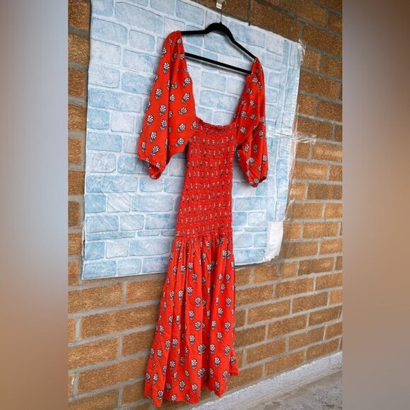 RHODE Harper Smocked Printed floral size xs - Picture 5 of 15